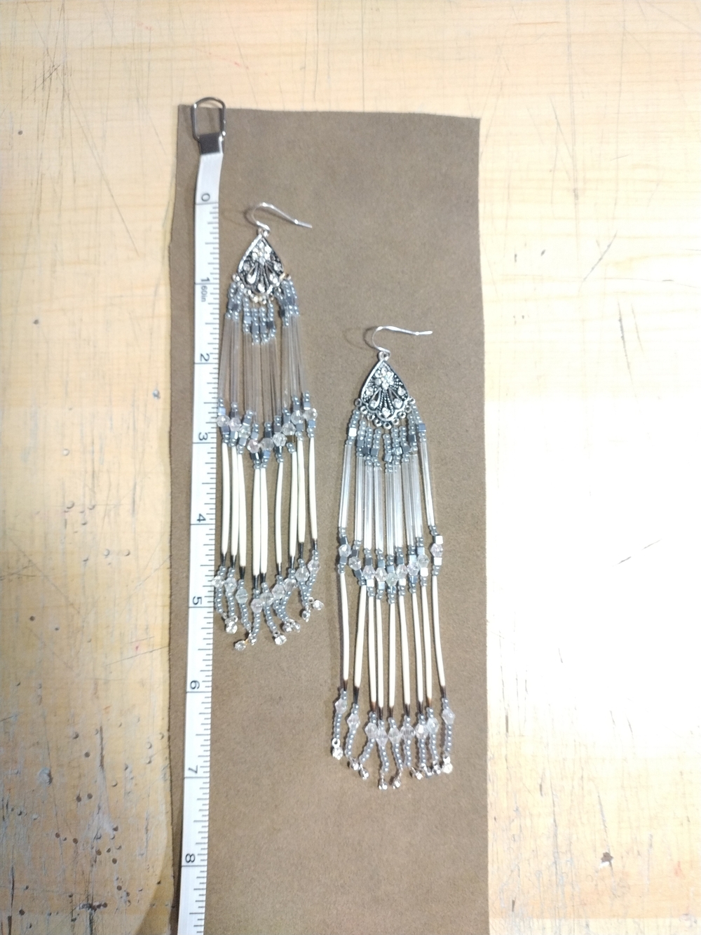 Native American Porcupine Quills Earrings* Native Made
